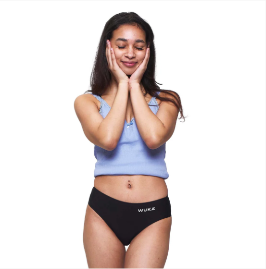 WUKA Adolescente stretch talle medio super abundante 2XS - S NEGRO